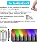 Tiny Battery Operated LED Spotlight Kit 10 Pack SMD Lamps For Do It Yourself Crafts Miniatures with color options and dimensions.