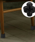 Non Slip Rubber Chair Leg Caps For Furniture And Table Legs Indoor Outdoor Floor Protectors Safe On Carpet And Hard Floors Reduces Scratches Quiet Glide 4 Pieces on wooden chair legs