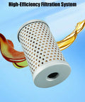 Ford Hydraulic Filter For Backhoe Loader Models 455 Through 755A And 755B High Efficiency Replacement with perforated casing