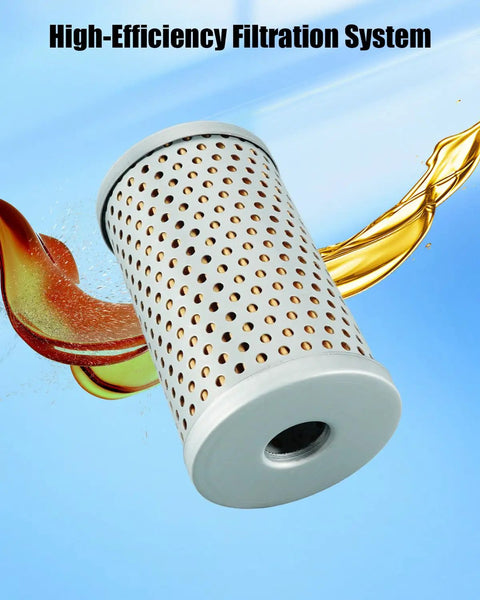 Ford Hydraulic Filter For Backhoe Loader Models 455 Through 755A And 755B High Efficiency Replacement with perforated casing