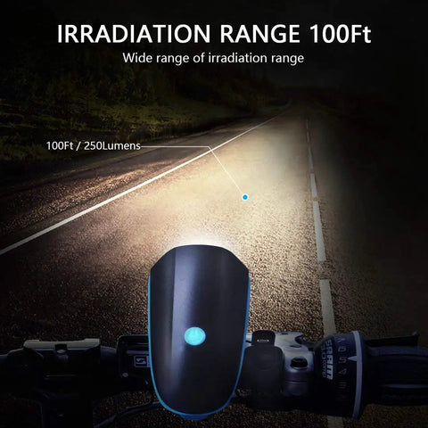 All In One Bike Light With Horn And Bell For Night Rides On Bikes Electric Scooters And Kids 140 Decibel Siren Three Lighting Modes Two In One Safety Pack