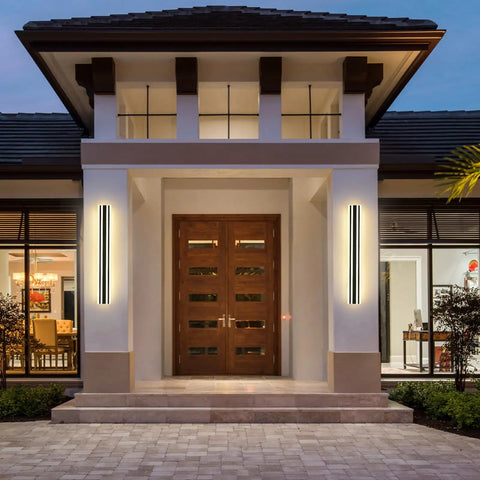 Outdoor Wall Light 20W LED Sconce, Extra Long 35.4 Inch Exterior Fixture For Front Porch And Patio, IP65 Waterproof by entrance