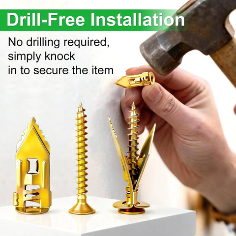Drywall Anchors And Screws Kit 165Pcs With Heavy Duty Toggle Bolts 8 Sizes Metal And Plastic Anchors for installation