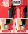 Cordless Brad Nailer And 2 In 1 Electric Staple Gun For Quick Trim Work And Finish Carpentry Battery Powered 18 Gauge Combo Tool with 2 firing modes.