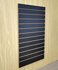24 By 40 Inch Black Slatwall Panel for Retail and Garage Setup Ultra Flexible Store Display Wall for Tool Organization