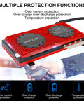 LiFePO4 4S 12V 250A Smart BMS Board with Balance Leads and Wireless Module showing multiple protection functions
