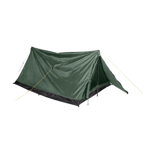Forest Scout Backpack Tent for Quick Camp Setup Lightweight Frame Shelter With 1000mm PU Coated Polyester, pitched with guylines