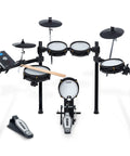 Command Mesh SE Electronic Drum Kit With Quiet Dual Zone Mesh Pads USB MIDI Connectivity And 600 Plus Drum Sounds, front view