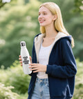 Custom Personalized 17 Oz Stainless Steel Water Bottle With Solid Double Wall Vacuum Insulation outdoor model holding bottle