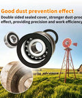 8 Inch Windmill Bearing Repair Kit For Lawn And Garden Fans With Two Bearing Sizes displayed with dust prevention feature