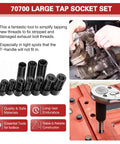 Magnetic Tap Socket Set, 11-Piece Pro Grade Magnetic Socket Adapters for tap and die use on metalworking equipment.
