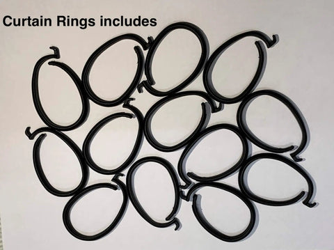Plastic clip rings used for Universal 10x10 Gazebo Mosquito Netting Replacement Tan, enhancing setup and breeze control.