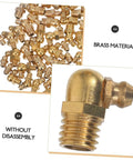 All In One Brass Grease Fittings And Nozzles Kit With Straight And Angled Options For Bearings And Mechanical Equipment Lubrication Easy To Use No Disassembly Required Replacement For Various Applications