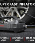 Beast 1500A Jump Starter with Air Compressor inflating car tire, digital screen displaying PSI, 12V car battery booster.