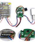 Wiring setup for 12V Gear Motor With 12mm Double Shaft Self Locking Reversible High Torque Speed Reduction For Remote Curtains And BBQ Grills