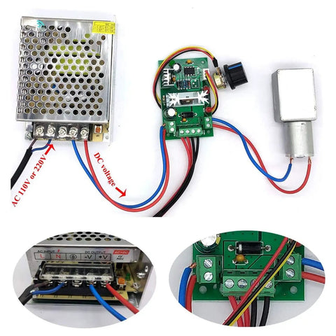 Wiring setup for 12V Gear Motor With 12mm Double Shaft Self Locking Reversible High Torque Speed Reduction For Remote Curtains And BBQ Grills