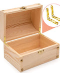 Wooden box with Twelve Pack 90 Degree Hinges For Wooden Boxes And Jewelry Boxes With 48 Screws Gold Finish Zinc Alloy