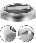 Hidden Recessed Pull Handles For Sliding Barn Doors, close-up, stainless steel concealed design, durable low-profile hardware