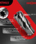 Professional HSS Annular Cutter And Magnetic Drill Bit Kit Built Tough For The Daily Grind M2 High Speed Steel shown with precision-ground teeth.