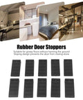 Heavy Duty Door Stopper For Hardwood Floors And Tiles, Anti Collision Rubber Floor Stopper displayed with interior scenes.