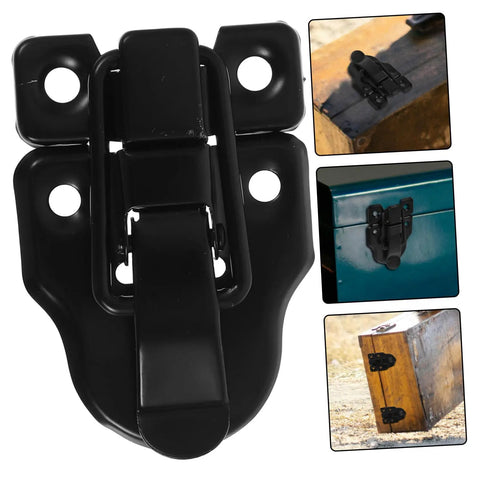 Retro Style Duckbilled Toggle Hasp Lock For Wooden Tool Boxes, Jewelry Boxes, Cabinets And Chests With Complete Installation Kit
