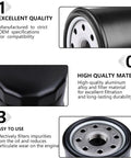 Key features of the Two Pack Pro Grade Hydraulic Filter 52114 Replacement for Toro Exmark Ariens Ferris Hustler Bad Boy.