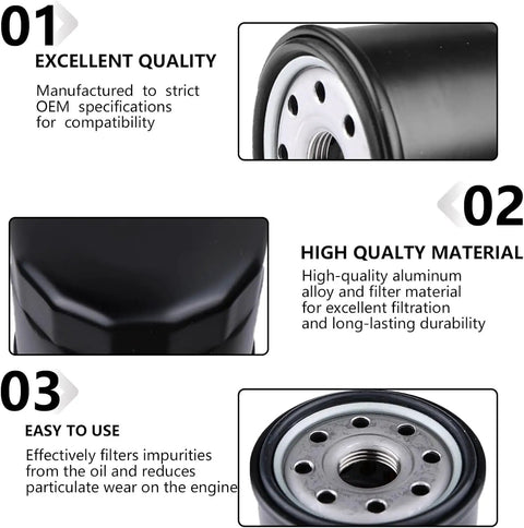Key features of the Two Pack Pro Grade Hydraulic Filter 52114 Replacement for Toro Exmark Ariens Ferris Hustler Bad Boy.