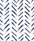 Blue and white geometric pattern of peel-and-stick wallpaper for cabinets and walls, 17.7 in by 394 in, removable self-adhesive decor.