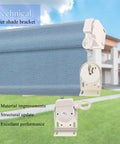 Technical view of Universal Replacement Mounting Brackets For Roller Shade Systems Indoor And Outdoor Roller Blinds Kit Easy Install