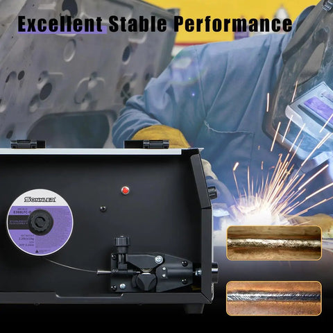 Stainless Flux Core Welding Wire 0.035 Inch 0.9mm No Gas Needed Low Splatter MIG Wire 2 Lb Spool For 304 304L 308 308L 321 347