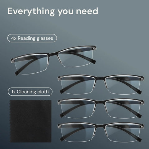 Top Tier Plus Two Point Zero Readers For Men With A Rock Solid Frame And Straight Up Blue Light Blocking Plus Uv Shielding For Game Changing Close Range Vision Daily