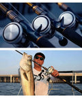 Angler holding fish with Ryoga Drum Reel Compatible Saltwater Fishing Gear With Lightweight 265 To 290 Grams 6 Kg Drag Eight Plus One Bearings MAG Z SV Boost