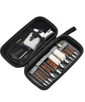 The Ultimate 19Pc Universal Gun Cleaning Kit With Tactical Brush And Sturdy Tools Perfect For Hasty Field Fixes And Daily Maintenance Surefire Way To Tame Your Firearm Gear Without The Bigger Hassle black zip case with brass brushes and cleaning tools