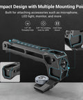 Lightweight Top Handle Grip For DSLR Camera Cage Universal Cold Shoe Base With Five Adapters Ultra Light 129g Aluminum Alloy Rig