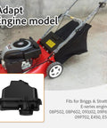 Lawn mower with Direct Fit Fuel Tank With Gas Cap 799585 for E450 E500 Engines, replaces 590568, compatible with 08P502 09P702 models.