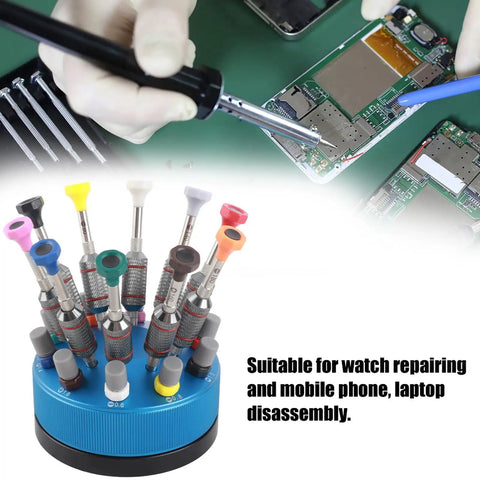 Pro Watch Repair Screwdriver Set 10 Pieces With Base Stand For Precision Electronics Mobile Phone And Laptop Disassembly