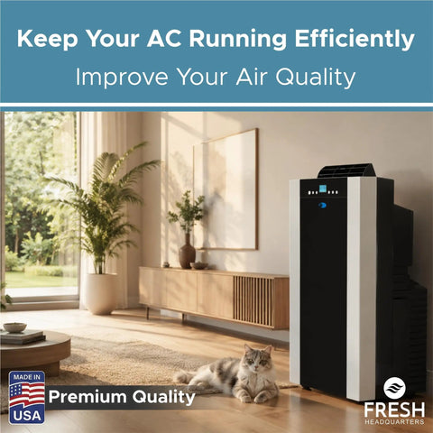 Premium Activated Carbon Replacement Filter For Portable Air Conditioners Knocks Out Funky Odors And Vocs Fits Like A Dream To Arc 14S Models Measuring Seven By Fifteen Inches Keeping Rooms Chill And Super Clean