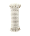 Spooled Natural Cotton Braided Rope With Synthetic Core, Low Stretch, All Purpose Indoor And Outdoor Use, 3 16 Inch By 50 Foot, Off White
