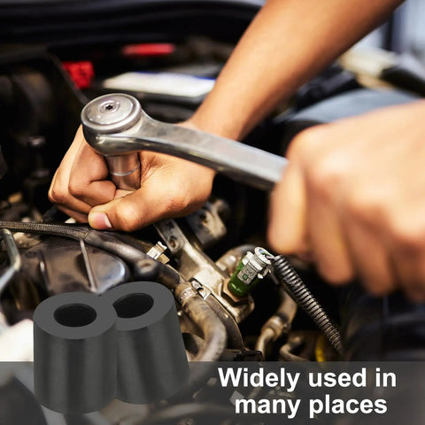 Tough As Nails Neoprene Rubber Spacers 30 Pack Anti Vibration Damping Pads used in automotive engine installation.