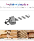 Top Shelf 1/8 Inch Radius Roundover Router Bit With Sharp Carbide Cutting Tips And Rock Solid Bearing Guide For Dead On Edge Smoothing On Plywood MDF And Hardwood