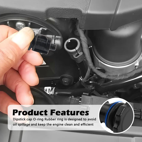 Installing Transmission Dipstick Filler Cap Replacement For Transmission Fill Plug No Hassle Install Compatible With Chrysler Dodge Jeep Ram Durable Dipstick Filler Cap Car Accessory OEM 4591959AA