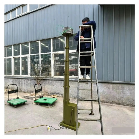Heavy Duty Aluminum Electric Telescopic Mast With Plug And Play Motorized Lift Extends Up To 5M for camera setup on ladder