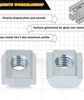 Sliding T Nuts M4 Thread For 2020 Series T Slot Aluminum Extrusion 6mm Profile Hammer Head Slide In Zinc Plated Carbon Steel