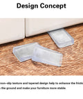 Clear 8 Pack Shims For Leveling Furniture Doors And Floors Trimmable Plastic Wedge Shims under cabinet for stability