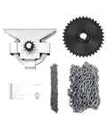 FXEIPOL garage door jackshaft chain hoist kit with 3:1 ratio; 331 lb capacity; includes sprocket, chain, hardware.