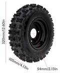 6 inch knobby tire for Beefed Up Complete 30 Inch Rear Axle And 48V 1000W Electric Differential Motor For Go Kart