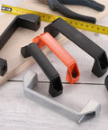Ten Pack Rectangular Plastic Pull Handles With 115mm Center Hole For Cabinets And Drawers Luggage Mechanical Equipment And Garages In Black