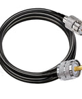 RG58 UHF Coax Extension Cable From Male To Female Killer Low Loss PL 259 Jumper For CB And Ham Radios 6.6 Ft Long With Pure Copper Conductors And Durable Brass Connectors.