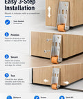 Easy 3-step installation guide for Heavy Duty Vertical Track Roller Wheel With Bracket Handles Heavy Doors Like A Dream.