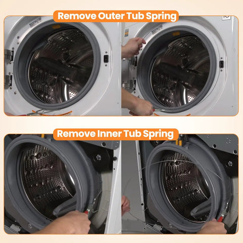 Washer Spring Expansion Removal Tool for front load washers fits LG Samsung Whirlpool Kenmore; removing boot springs